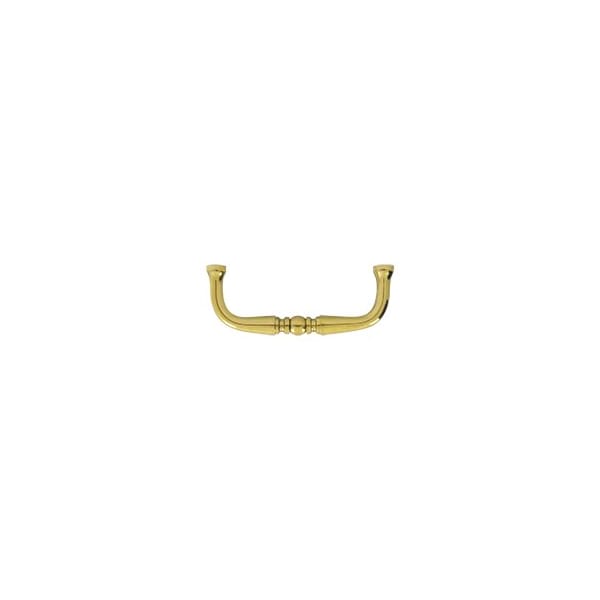 PCT300U33 Traditional Wire Pull Polished Brass, 10PK